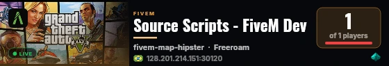 Source Scripts - FiveM Dev live status badge