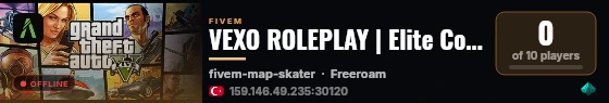 VEXO ROLEPLAY | Elite Community Premium Experience live status badge