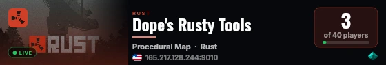 Dope Test live status badge