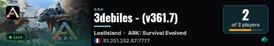 3debiles - (v361.7) live status badge