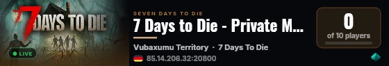 7 Days to Die - Private Matze und Tscherep live status badge