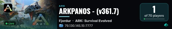 ARKPANOS - (v361.7) live status badge