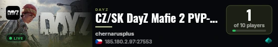 CZ/SK DayZ Mafie 2 PVP-VANILA++ live status badge