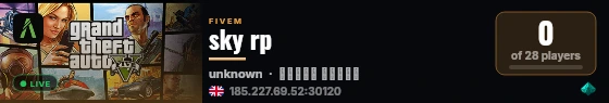 sky rp  live status badge
