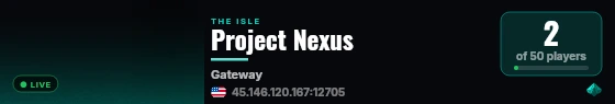 The Isle doccumentary live status badge