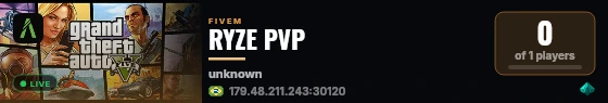 Ryze Pvp live status badge