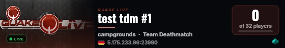 test tdm #1 live status badge