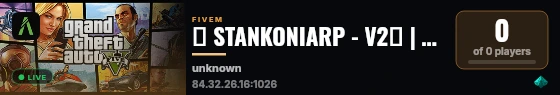 🌆 STANKONIARP - V2🐍 | 🇫🇷 LE RP NOUVELLE GÉNÉRATION | 🚓 Serious RP • 💼 Économie • 🔥 Immersion live status badge