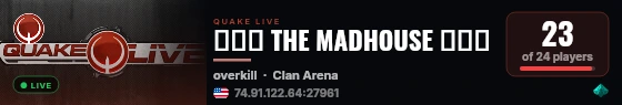 ✪✪✪ THE MADHOUSE ✪✪✪ live status badge