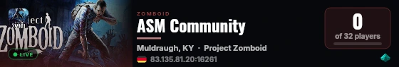 ASM Community live status badge