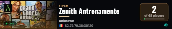 Zenith Antrenamente live status badge