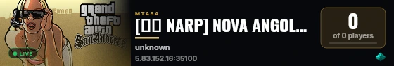 [🇦🇴 NARP] NOVA ANGOLA RP ◆ SEASON 1 live status badge
