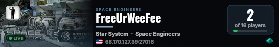 FreeUrWeeFee live status badge