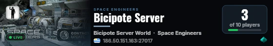 Bicipote Server live status badge