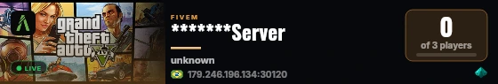 *******Server live status badge