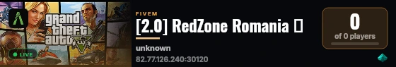 [2.0] RedZone Romania ✮ live status badge