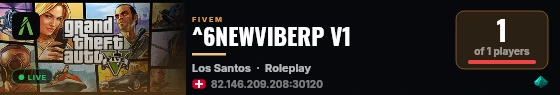^6NEWVIBERP V1 live status badge