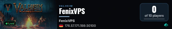 FenixVPS live status badge