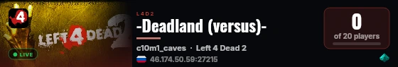 -Deadland (versus)- live status badge