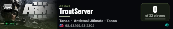 TroutServer live status badge