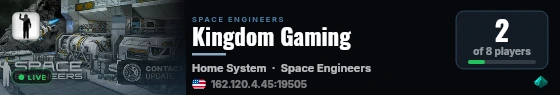 Kingdom Gaming live status badge