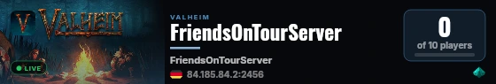 FriendsOnTourServer live status badge