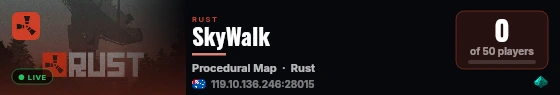 SkyWalk live status badge