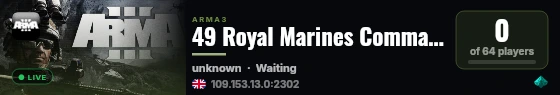 49 Royal Marines Commando | Dev Server live status badge