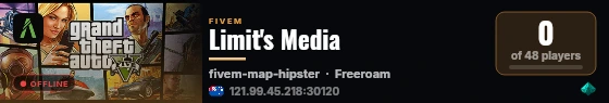 Limit's Media live status badge