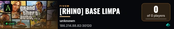 [RHINO] BASE LIMPA live status badge