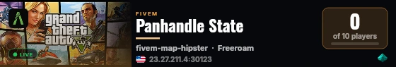 Panhandle State live status badge