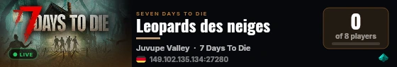 Leopards des neiges live status badge