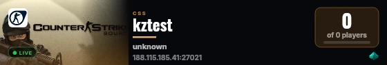 kztest live status badge