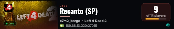 Recanto (SP) live status badge