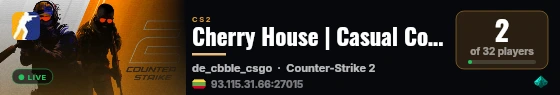 Cherry House | Casual Competitive | LT live status badge