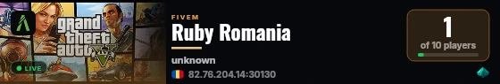 Ruby Romania live status badge