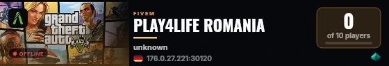 PLAY4LIFE ROMANIA  live status badge