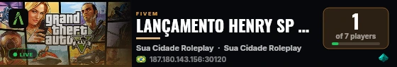 LANÇAMENTO HENRY SP 2025  live status badge
