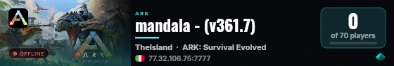 mandala - (v361.7) live status badge
