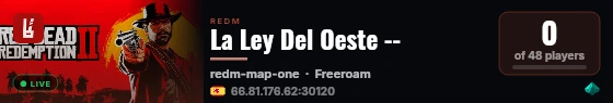 La Ley Del Oeste -- live status badge