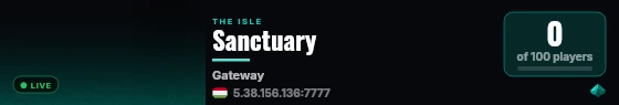 Sanctuary live status badge