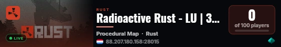 Radioactive Rust - LU | 3x Gather | Slow Decay live status badge
