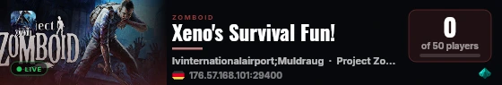 Xeno's Survival Fun! live status badge