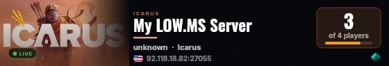 My LOW.MS Server live status badge