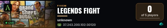 LEGENDS FIGHT live status badge