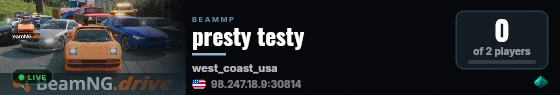 presty testy live status badge