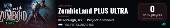 ZombieLand PLUS ULTRA live status badge