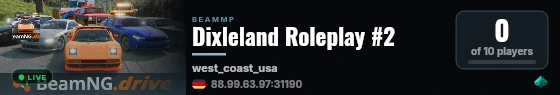 Dixleland Roleplay #2 live status badge