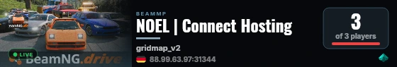 NOEL | Connect Hosting live status badge