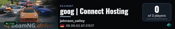 goog | Connect Hosting live status badge